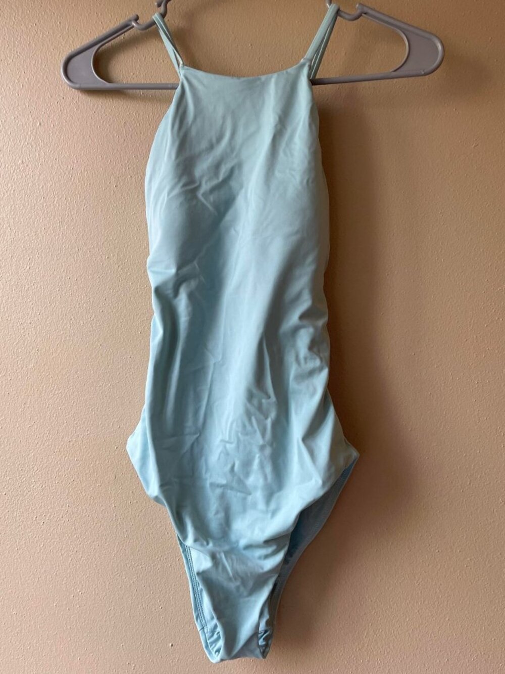 Andie Swim the Asbury Cabana Light Blue One Piece Swimsuit Womens Size XS